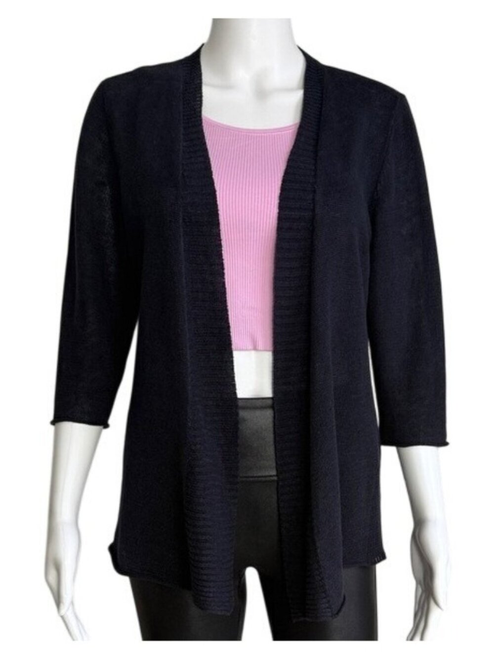 Eileen Fisher Organic Linen Open Front Cardigan – Size S